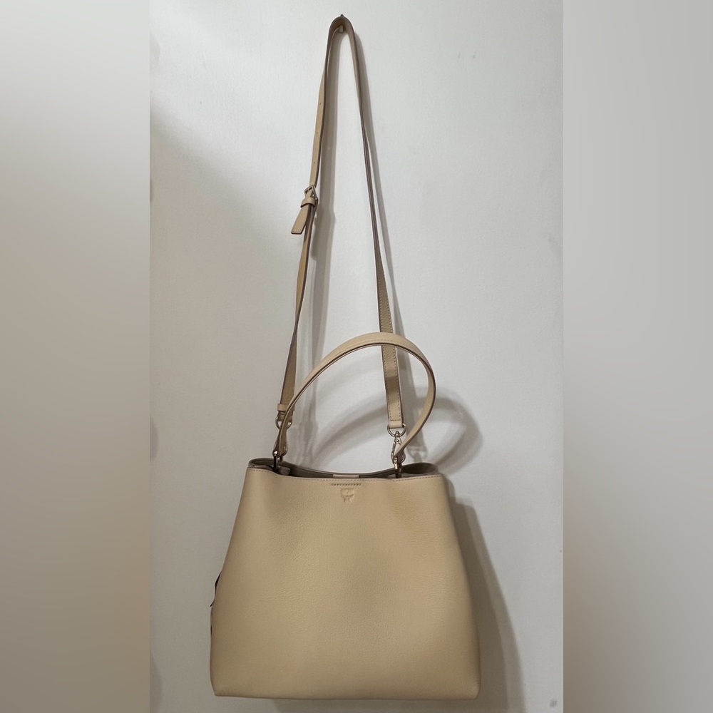 MCM women bag latte beige hobo